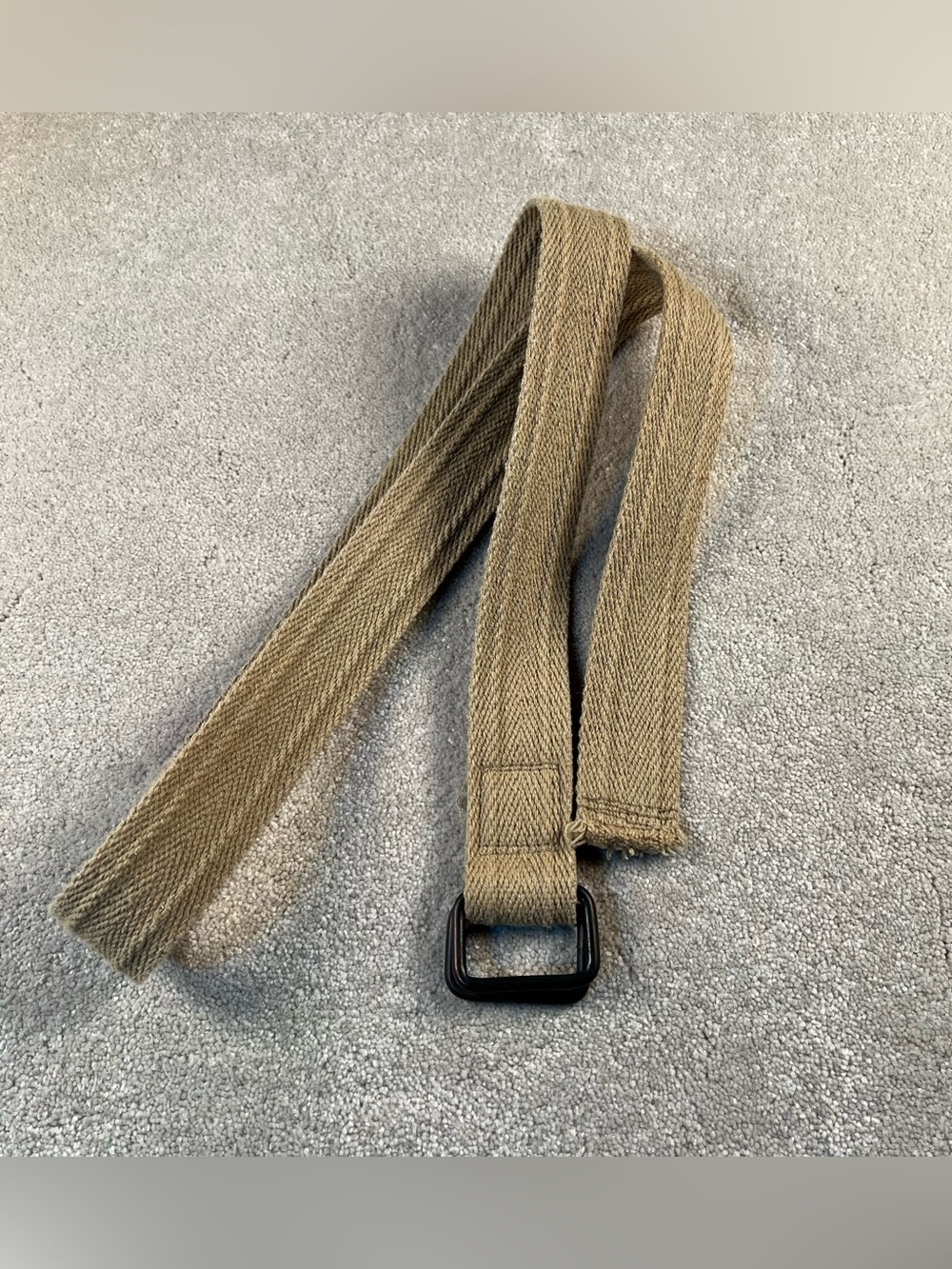 Fabric Belt Adjustable Tan 38 Casual